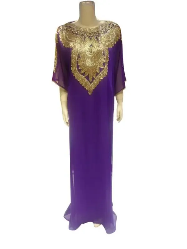 Picture of Radhe Designer Black Georgette Kaftan Dress for Women - F7282
