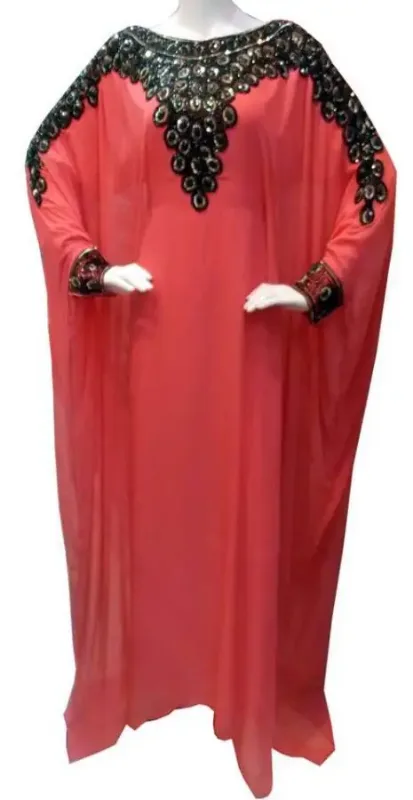 Picture of Radhe Designer Blue Georgette Kaftan Dress for Women - F7479