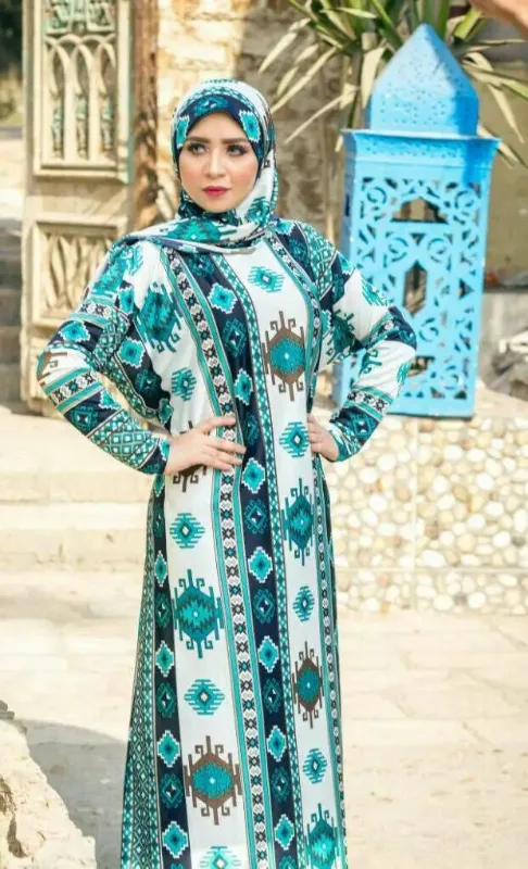 Picture of Radhe Designer Multicolor Georgette Kaftan Dress for Women - F11258