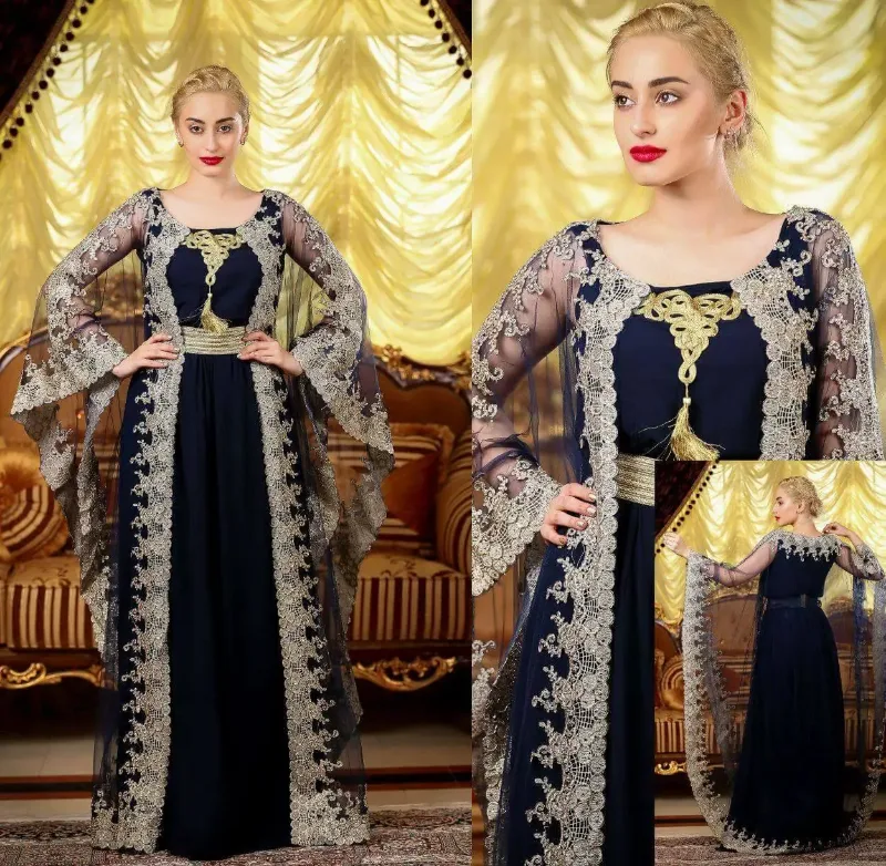 Picture of Yellow Georgette Kaftan Dress for Women - Look 13411