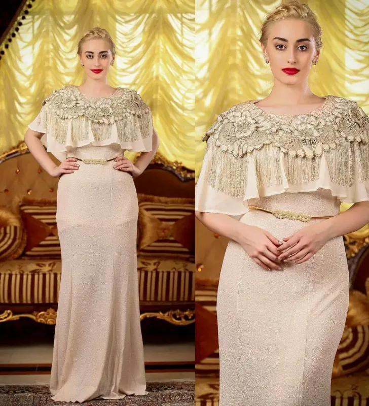 Picture of Radhe Designer White Georgette Kaftan Dress for Women - F11095