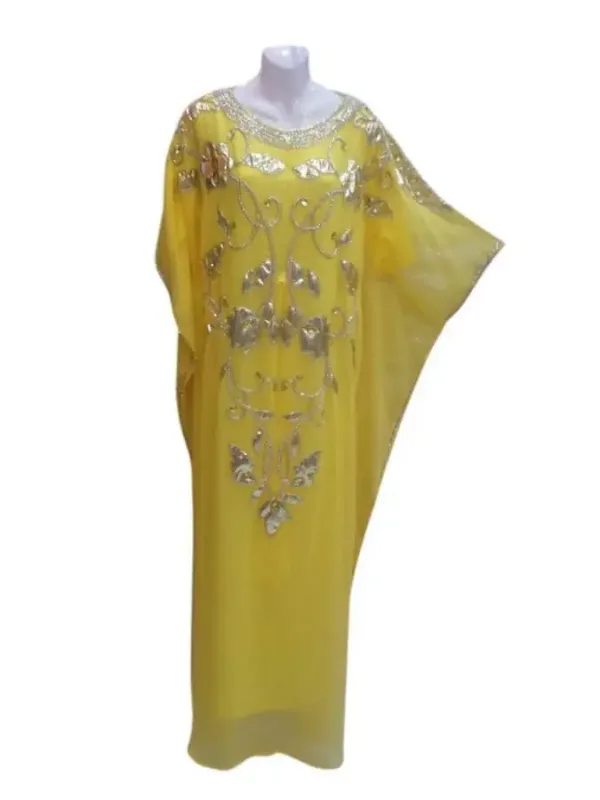 Picture of Multi Color Georgette Kaftan Dress for Women - Look 13424
