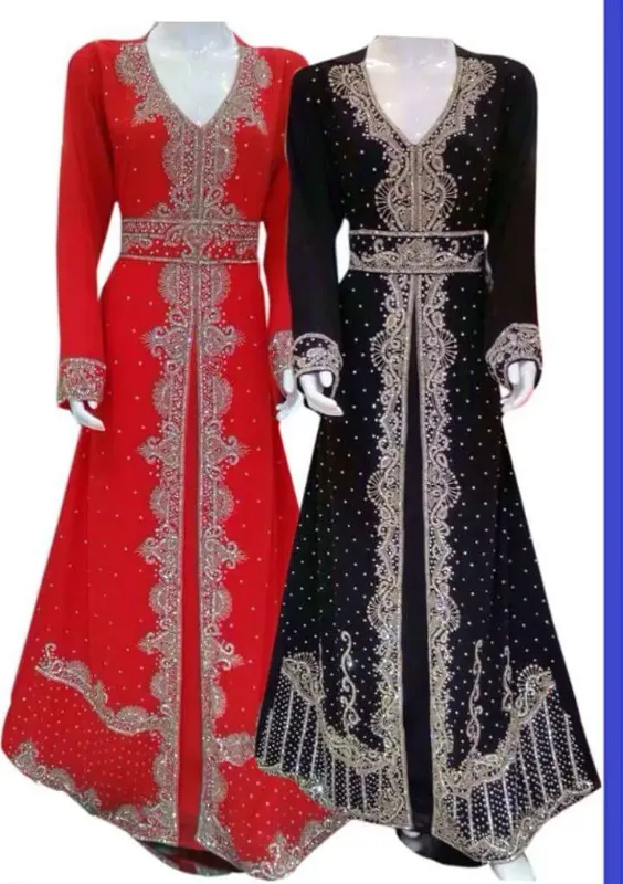 Picture of Radhe Designer Purple Georgette Kaftan Dress for Women - F10777