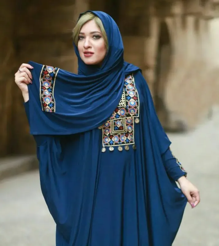 Picture of Radhe Designer Blue Georgette Kaftan Dress for Women - F11295