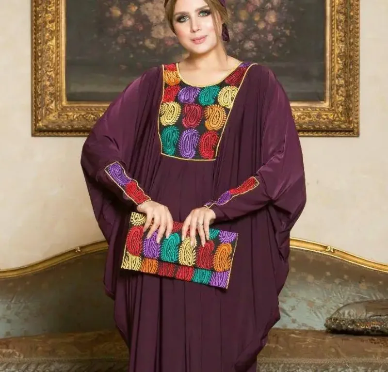 Picture of Radhe Designer Multicolor Georgette Kaftan Dress for Women - F11291