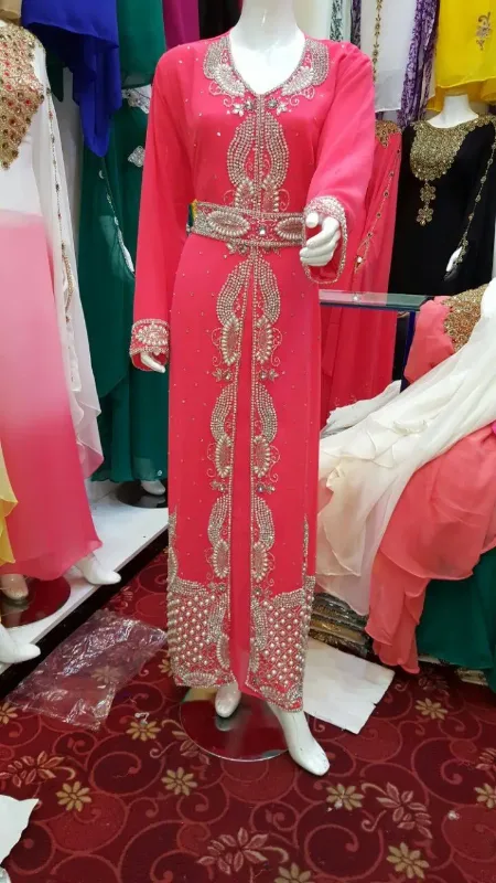 Picture of Radhe Designer Yellow Georgette Kaftan Dress for Women - F10957