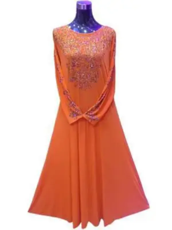 Picture of Black Georgette Kaftan Dress for Women - Look 13443