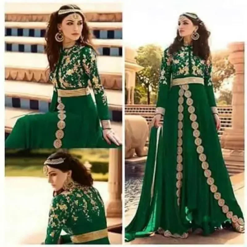 Picture of Radhe Designer Yellow Georgette Kaftan Dress for Women - F11025