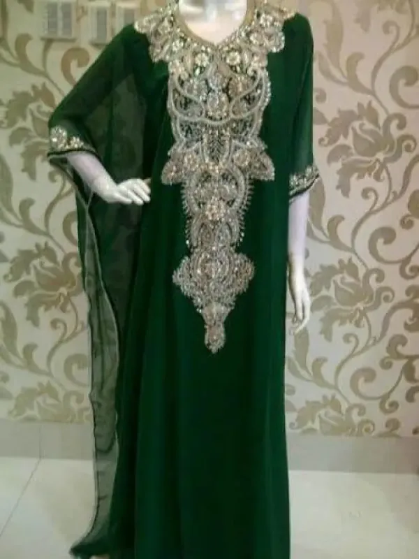 Picture of Radhe Designer Multicolor Georgette Kaftan Dress for Women - F7357