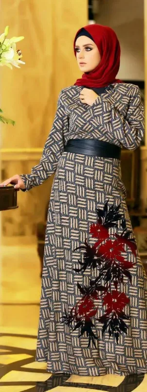 Picture of Radhe Designer Multicolor Georgette Kaftan Dress for Women - F11408