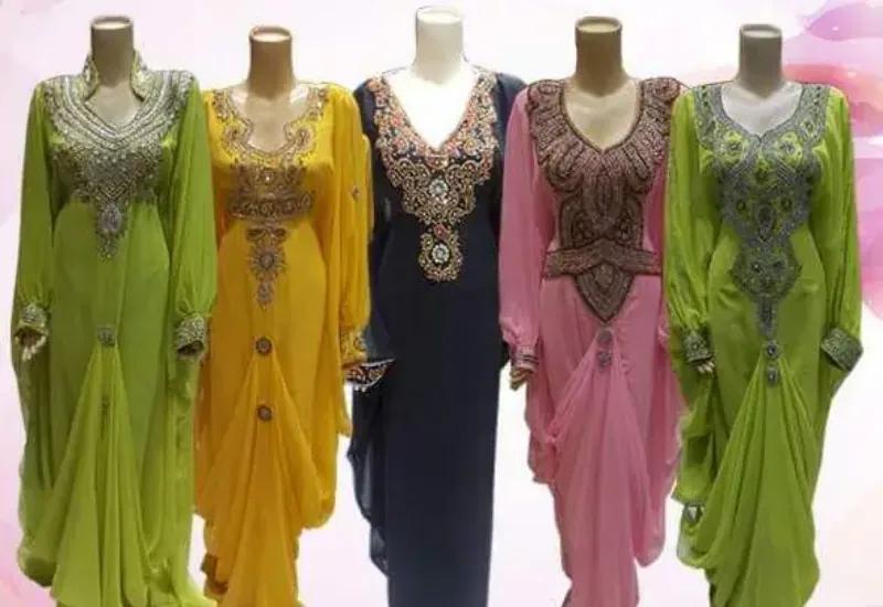 Picture of Radhe Designer Multicolor Georgette Kaftan Dress for Women - F11532