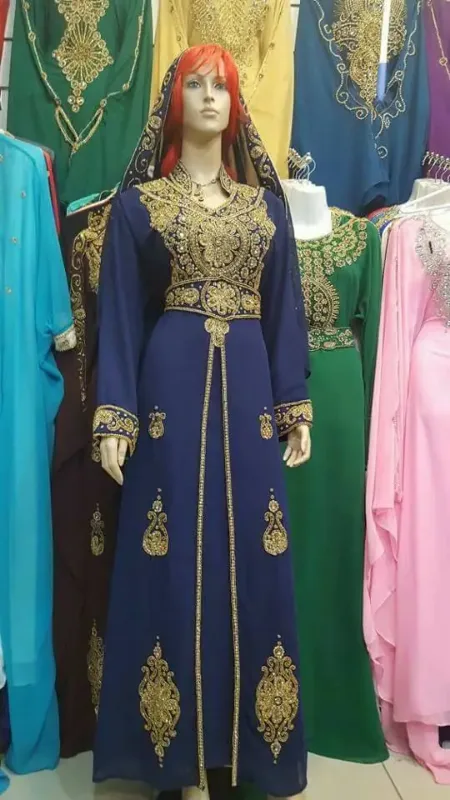 Picture of Radhe Designer Multicolor Georgette Kaftan Dress for Women - F11037