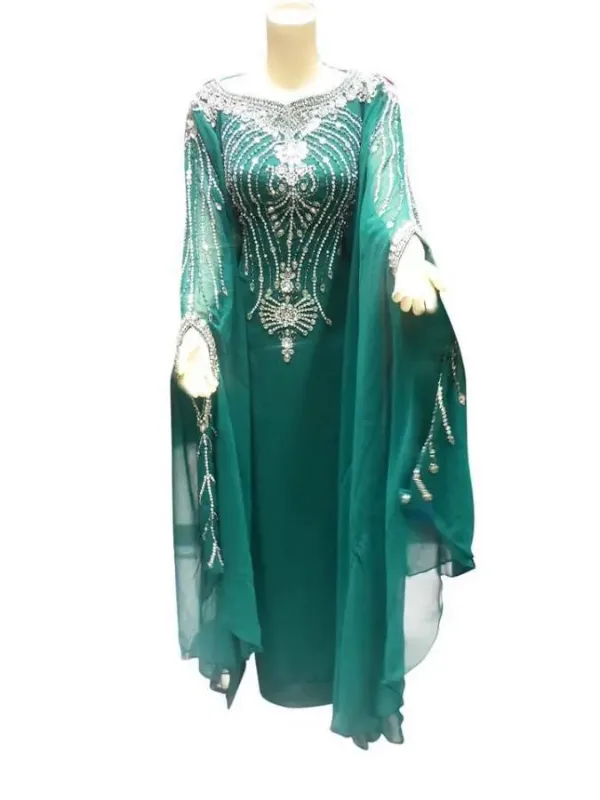 Picture of Radhe Designer Multicolor Georgette Kaftan Dress for Women - F7256