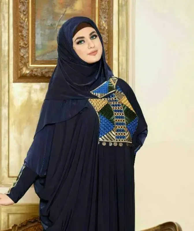Picture of Radhe Designer Multicolor Georgette Kaftan Dress for Women - F11366