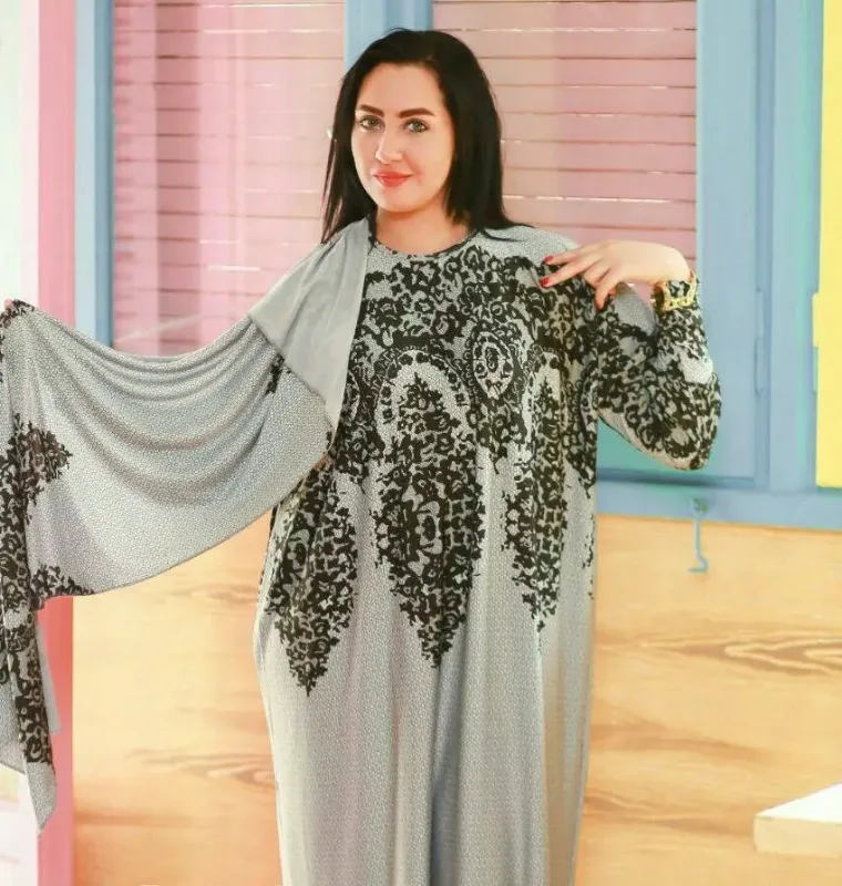 Picture of Radhe Designer Multicolor Georgette Kaftan Dress for Women - F11361