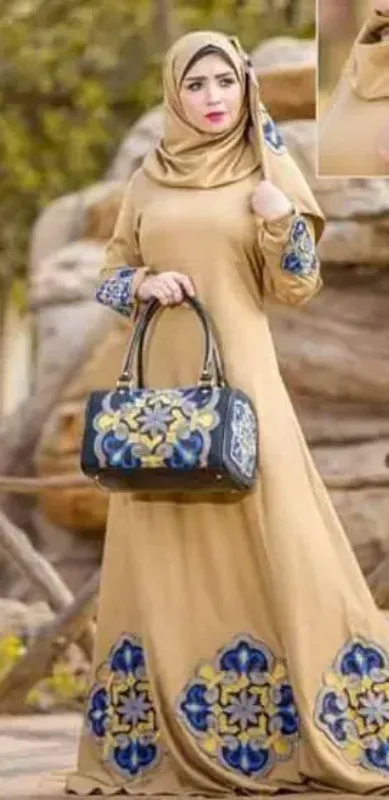 Picture of Radhe Designer Multicolor Georgette Kaftan Dress for Women - F11085
