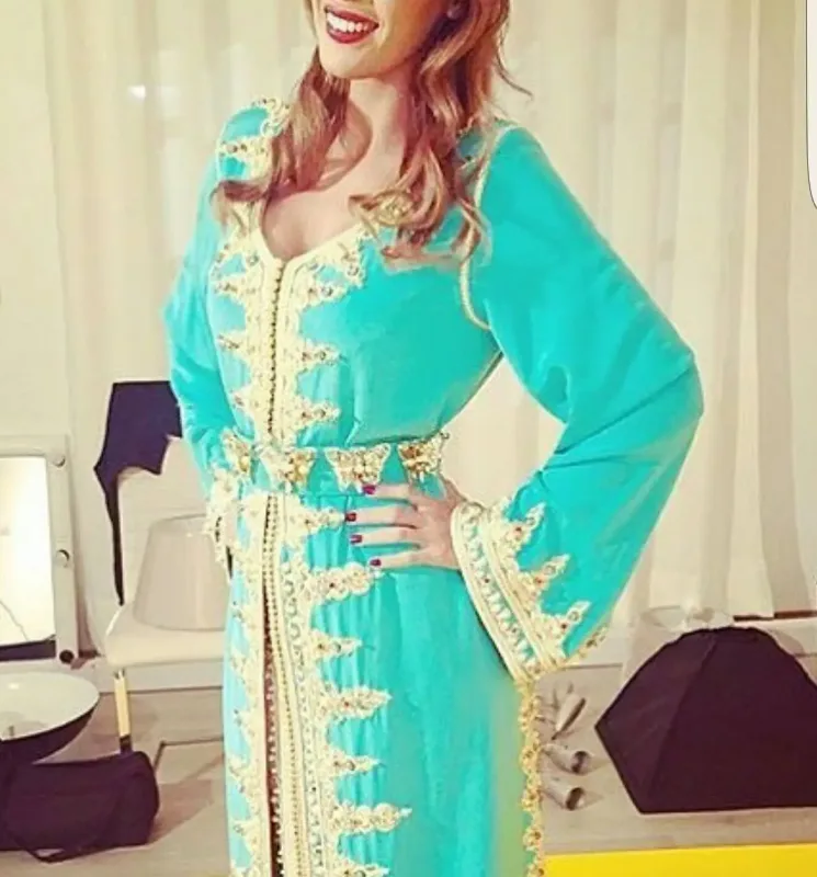 Picture of Radhe Designer Multicolor Georgette Kaftan Dress for Women - F10810