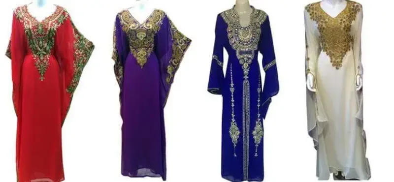 Picture of Radhe Designer Black Georgette Kaftan Dress for Women - F10724
