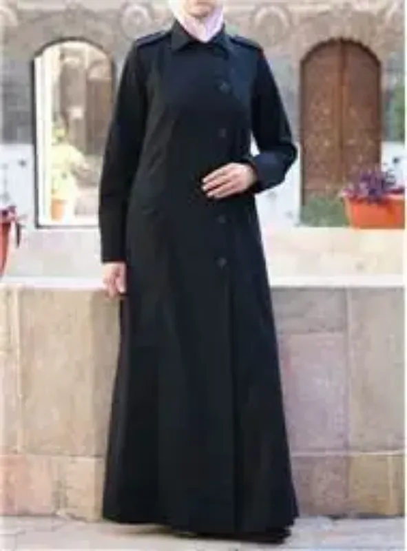 Picture of Radhe Designer Black Georgette Kaftan Dress for Women - F207