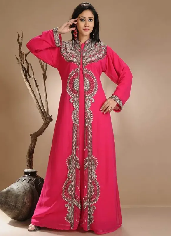Picture of Radhe Designer Multicolor Georgette Kaftan Dress for Women - F61
