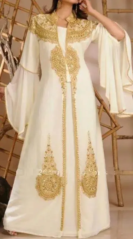 Picture of Radhe Designer Multicolor Georgette Kaftan Dress for Women - F520