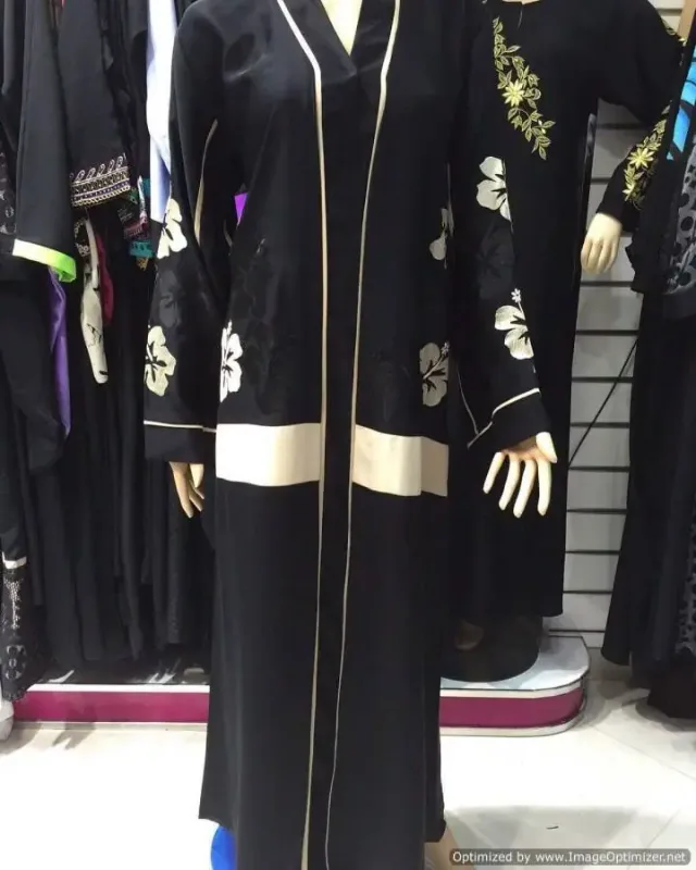 Picture of Radhe Designer Black Georgette Kaftan Dress for Women - F1319