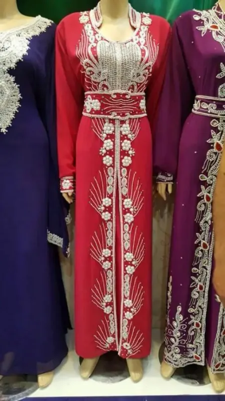 Picture of Radhe Designer Purple Georgette Kaftan Dress for Women - F1255