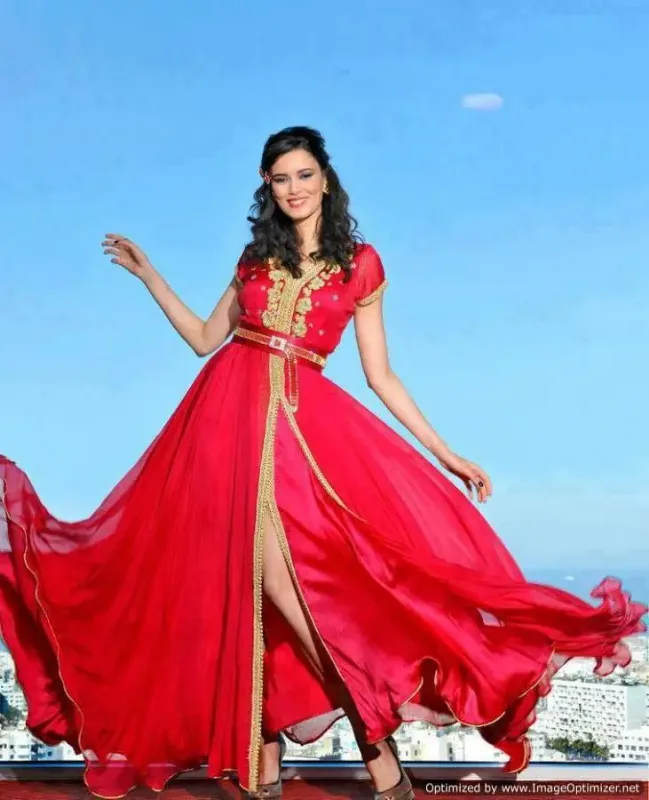Picture of Radhe Designer Multicolor Georgette Kaftan Dress for Women - F386