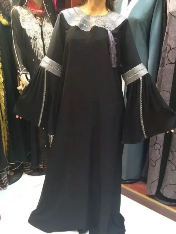 Picture of Radhe Designer Black Georgette Kaftan Dress for Women - F1247