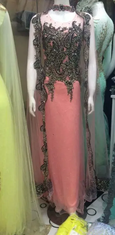 Picture of Radhe Designer Yellow Georgette Kaftan Dress for Women - F806