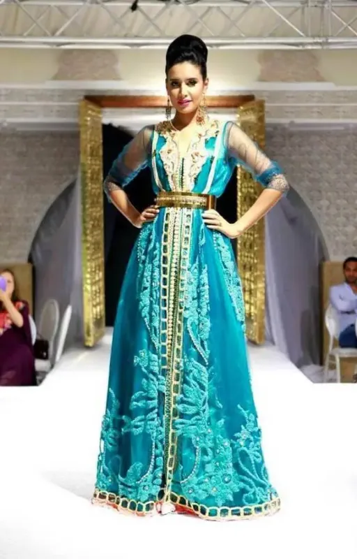 Picture of Radhe Designer Multicolor Georgette Kaftan Dress for Women - F778