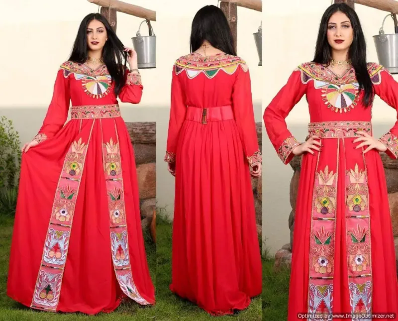 Picture of Radhe Designer Multicolor Georgette Kaftan Dress for Women - F854