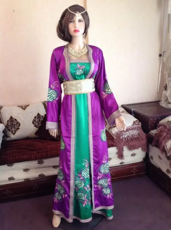 Picture of Radhe Designer Multicolor Georgette Kaftan Dress for Women - F363