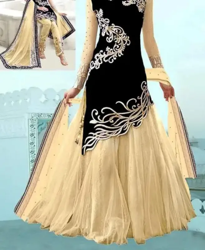 Picture of Radhe Designer Multicolor Georgette Kaftan Dress for Women - F11579