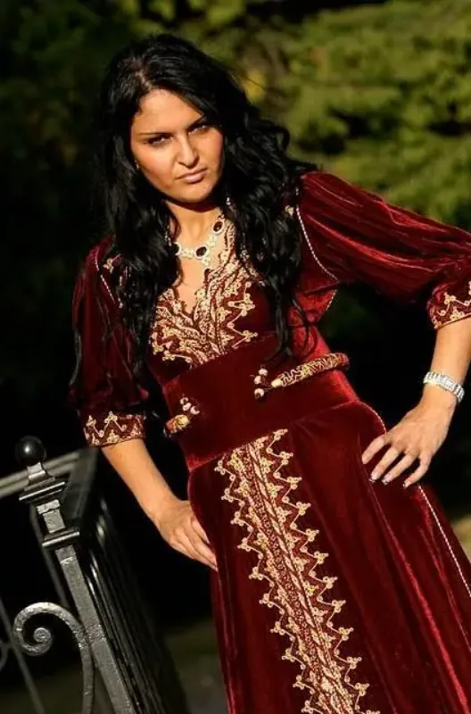 Picture of Radhe Designer Purple Georgette Kaftan Dress for Women - F568