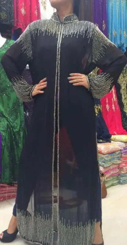 Picture of Radhe Designer Multicolor Georgette Kaftan Dress for Women - F1123