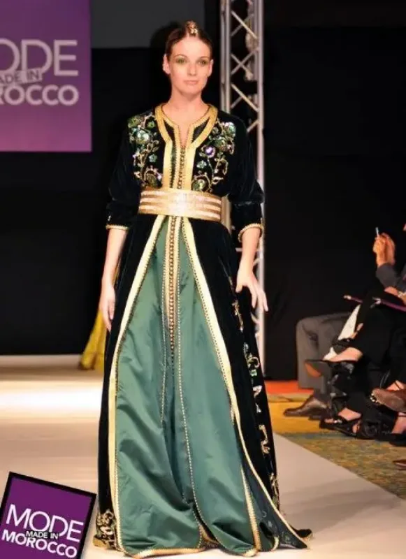 Picture of Radhe Designer Black Georgette Kaftan Dress for Women - F1111