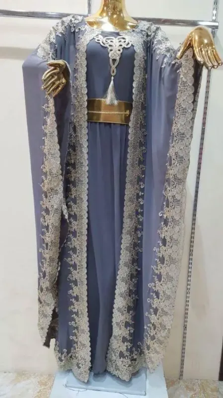 Picture of Radhe Designer Black Georgette Kaftan Dress for Women - F1015