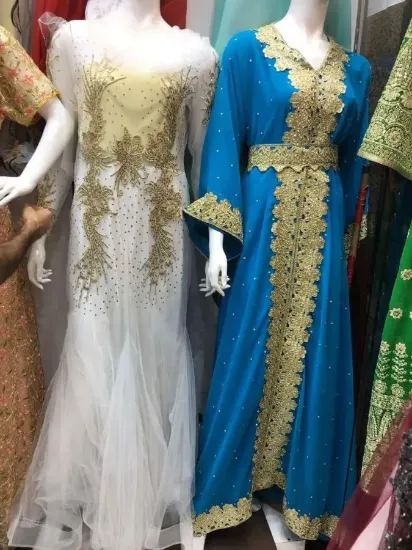 Picture of dubai arabian wedding gown caftan exclusive georgette ,