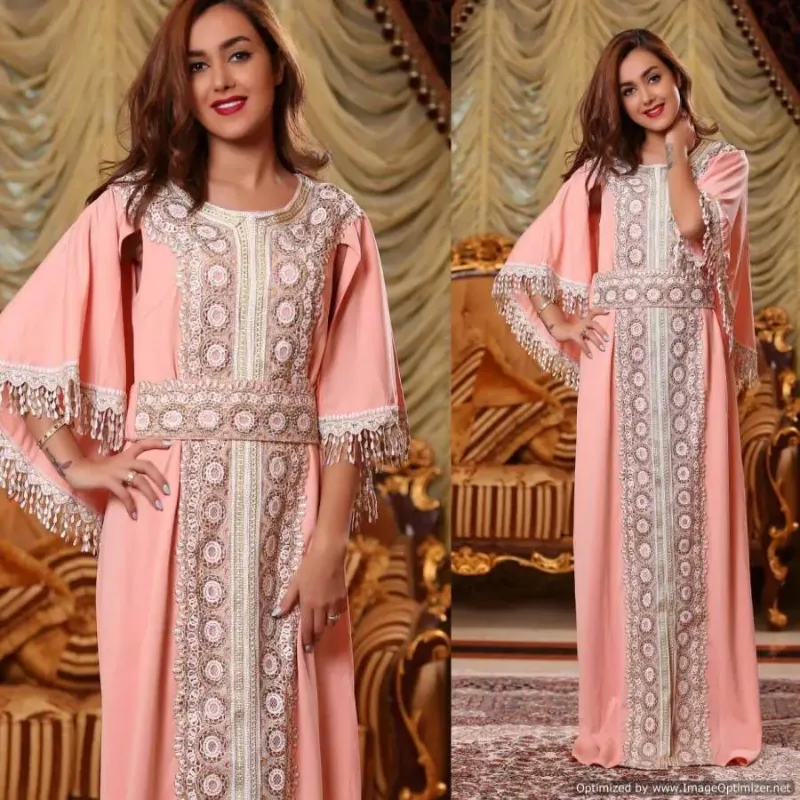 Picture of Radhe Designer White Georgette Kaftan Dress for Women - F995