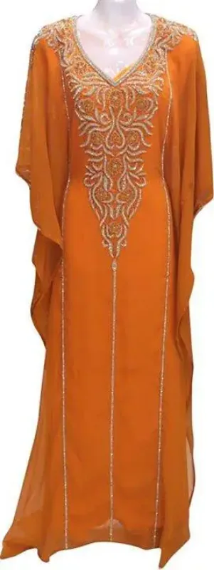 Picture of Radhe Designer Multicolor Georgette Kaftan Dress for Women - F594
