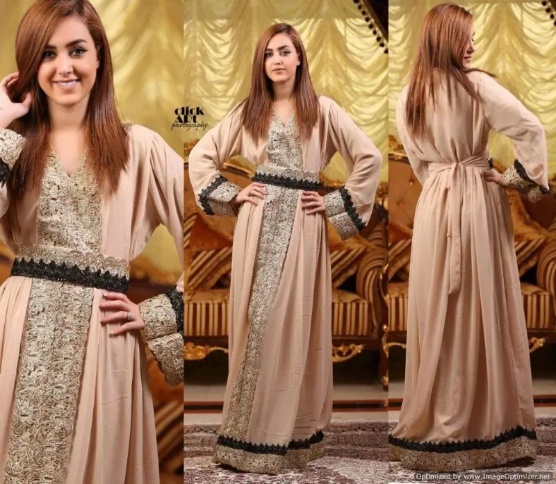 Picture of Radhe Designer Multicolor Georgette Kaftan Dress for Women - F1006