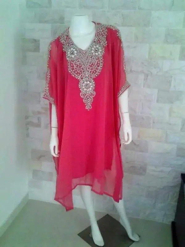 Picture of Radhe Designer Multicolor Georgette Kaftan Dress for Women - F1277