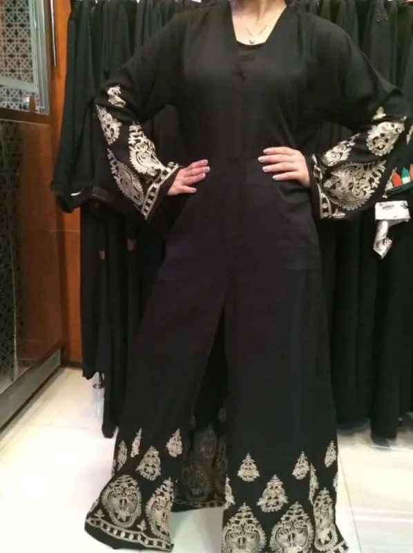 Picture of Radhe Designer White Georgette Kaftan Dress for Women - F1131