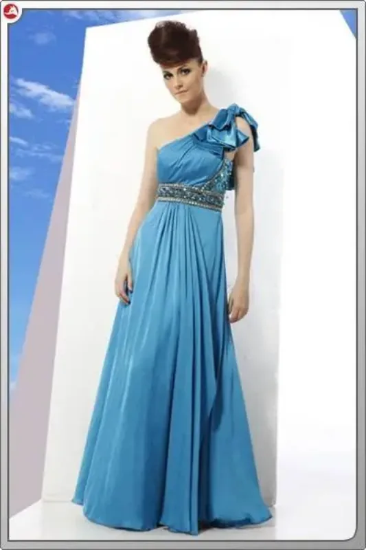 Picture of Radhe Designer Blue Georgette Kaftan Dress for Women - F770