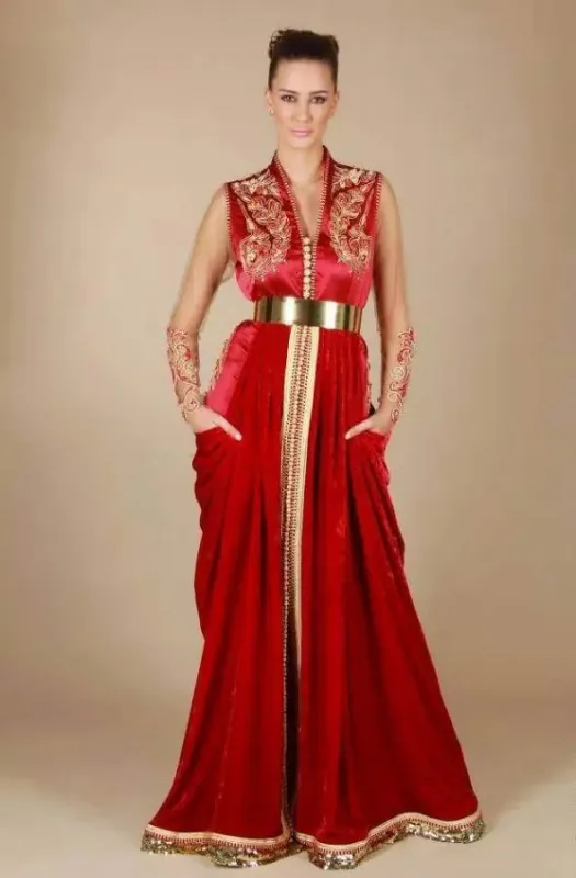 Picture of Radhe Designer Multicolor Georgette Kaftan Dress for Women - F834