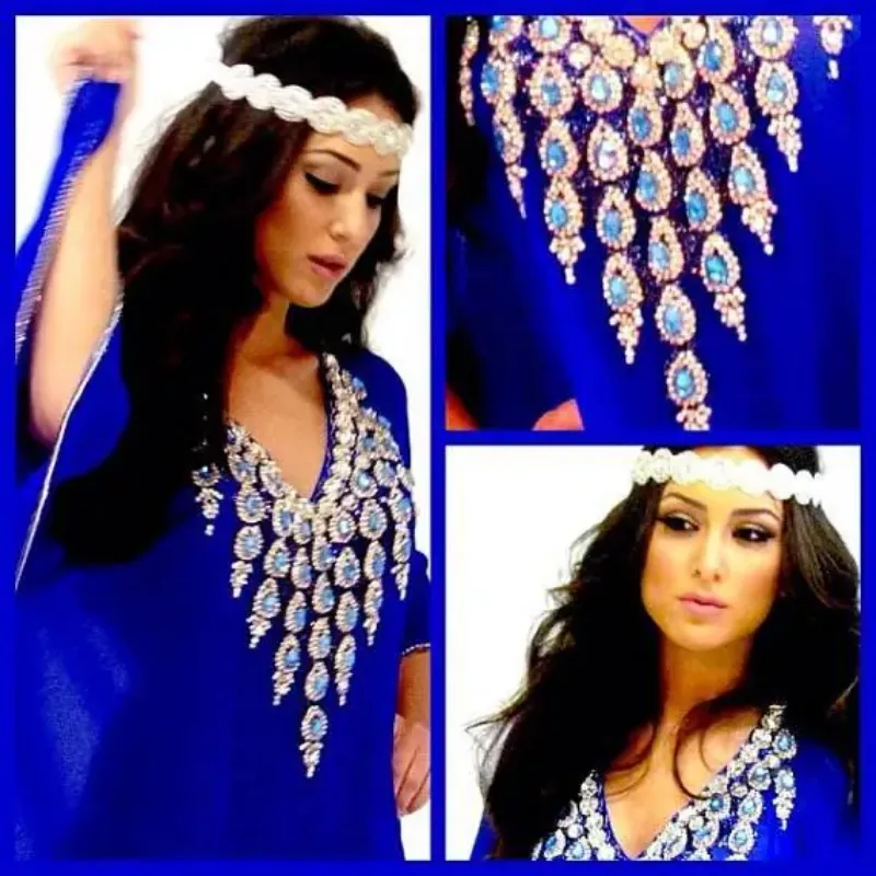 Picture of Radhe Designer Multicolor Georgette Kaftan Dress for Women - F490