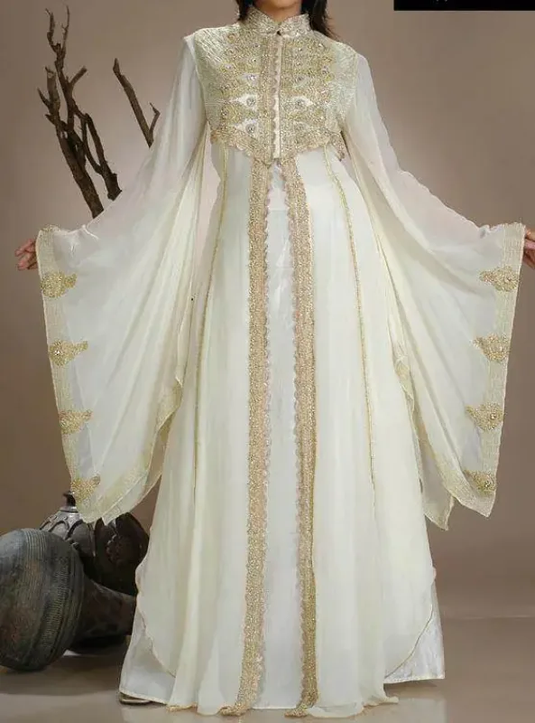 Picture of Radhe Designer Multicolor Georgette Kaftan Dress for Women - F494