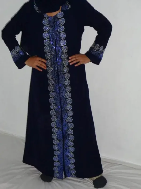 Picture of Radhe Designer Black Georgette Kaftan Dress for Women - F607