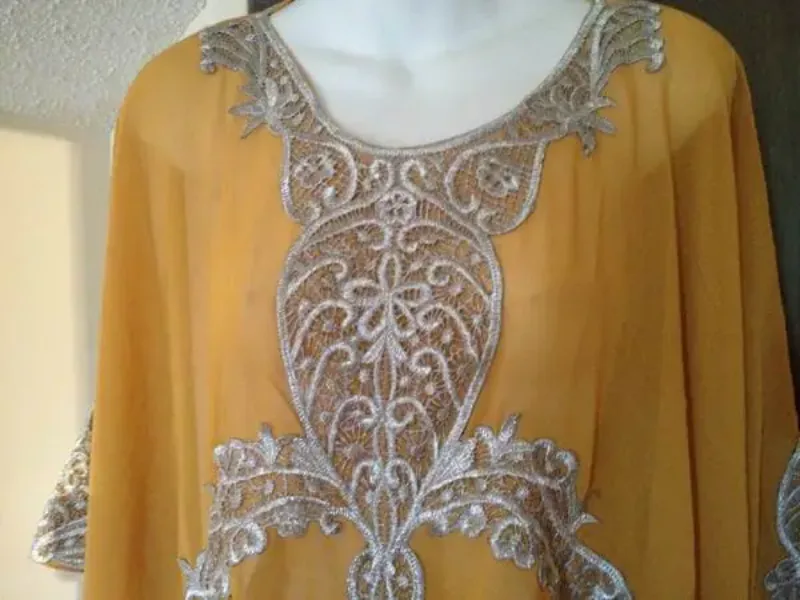 Picture of Radhe Designer Multicolor Georgette Kaftan Dress for Women - F556